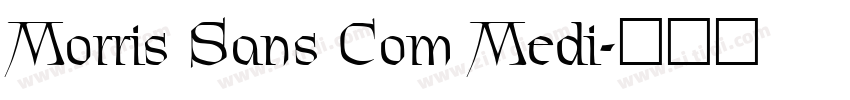 Morris Sans Com Medi字体转换